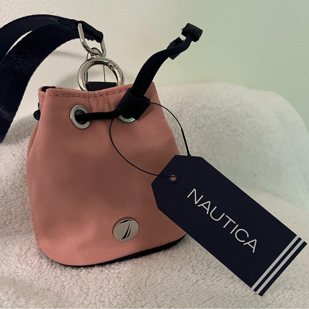 Nautica Pink Mini wristlet Bag with Drawstring Closure - Picture 5 of 11